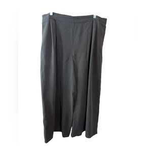 Eileen Fisher gray wide leg cropped pants gray sz XL